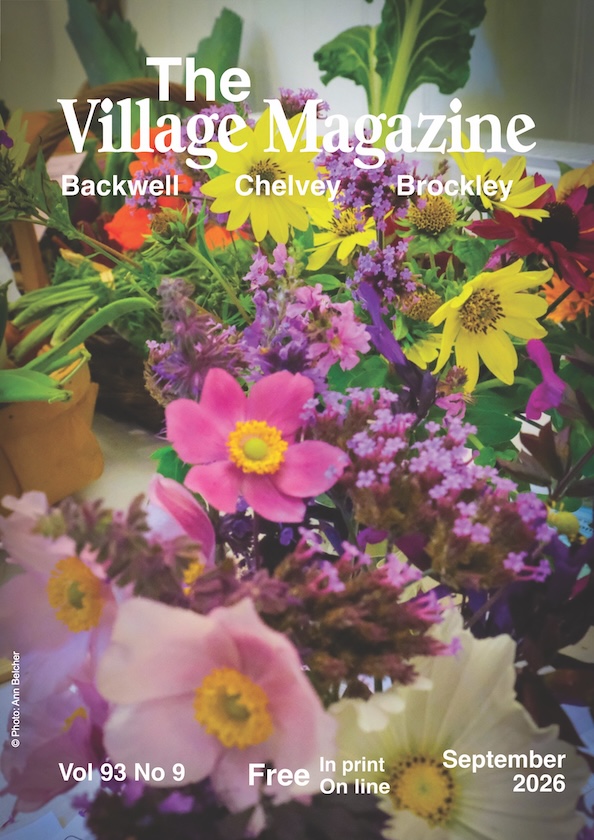 Magazine front cover for September 2026, featuring an arrangement of pink, yellow and purple flowers